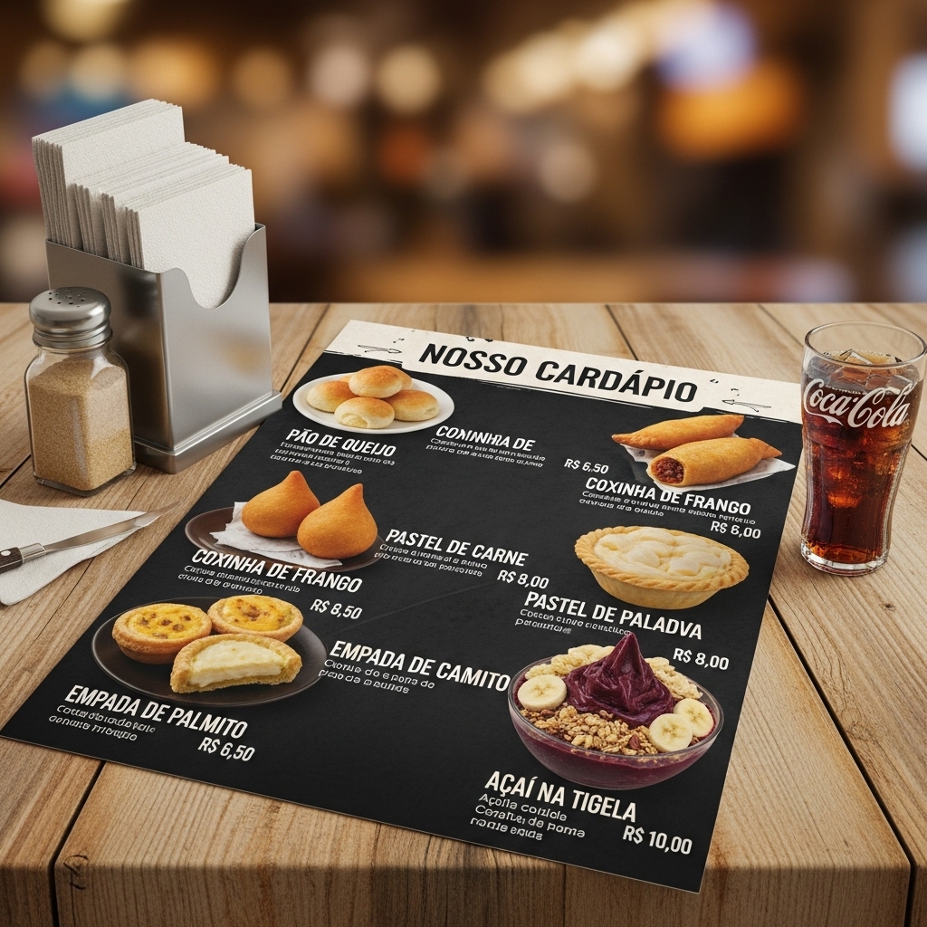 Cardápio Impresso ou Digital